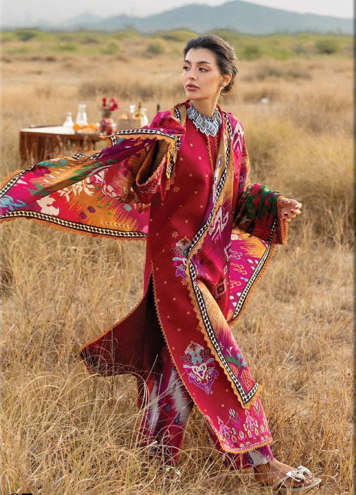 Zainab Chottani Unstitched Embroidered Luxury Lawn 3 Piece Suit ZC26ULZ D-7 ZAMIRA - Summer Collection