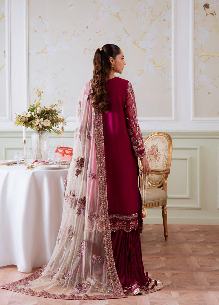 Elanora by Nureh Embroidered Unstitched Luxury Chiffon 3 Piece Suits NU25EC NEL-78 - Festive Collection