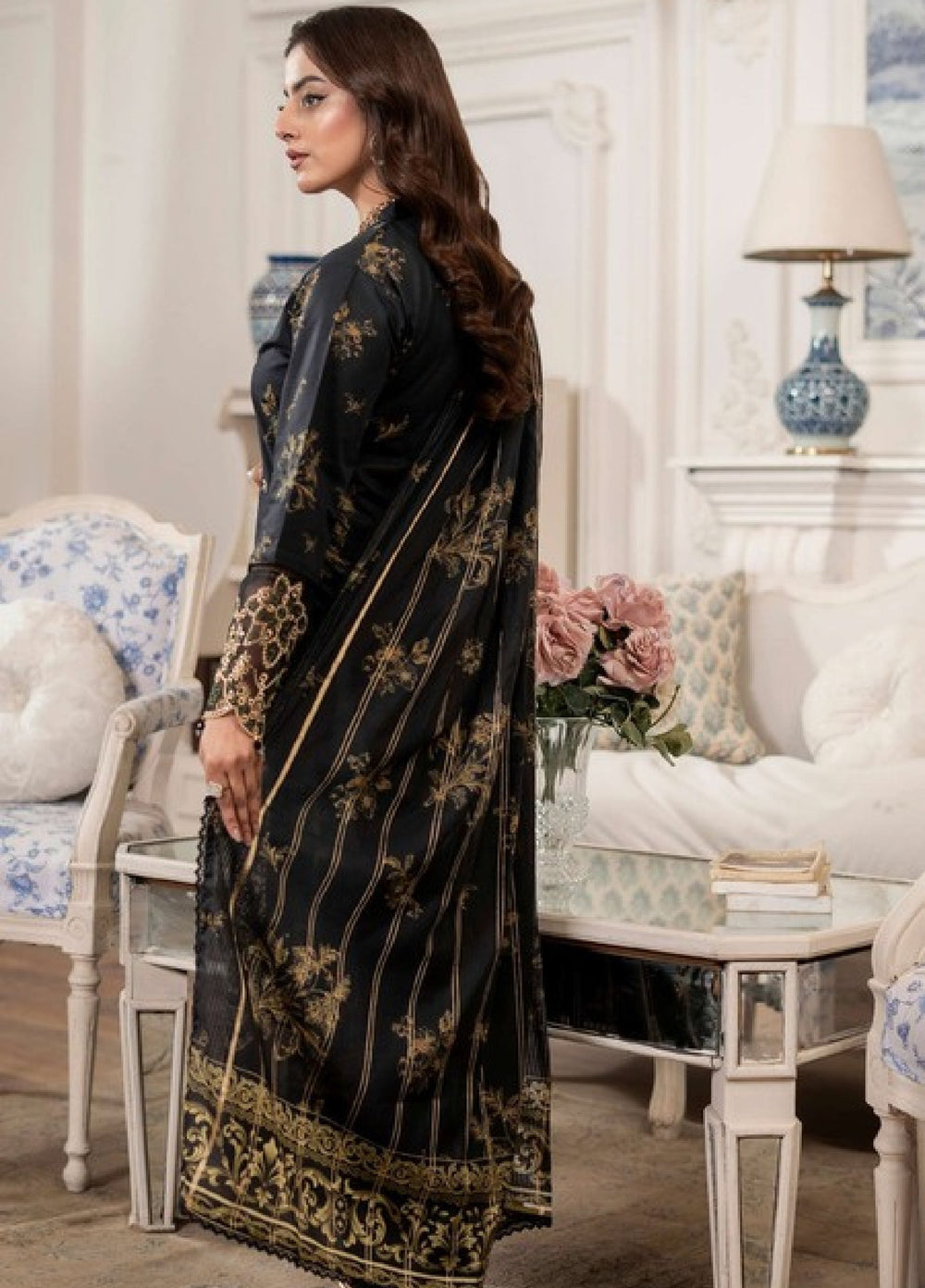 Applique Kari by Al Zohaib Unstitched Embroidered Lawn 3 Piece Suit AZ26AVII D-04 - Summer Collection