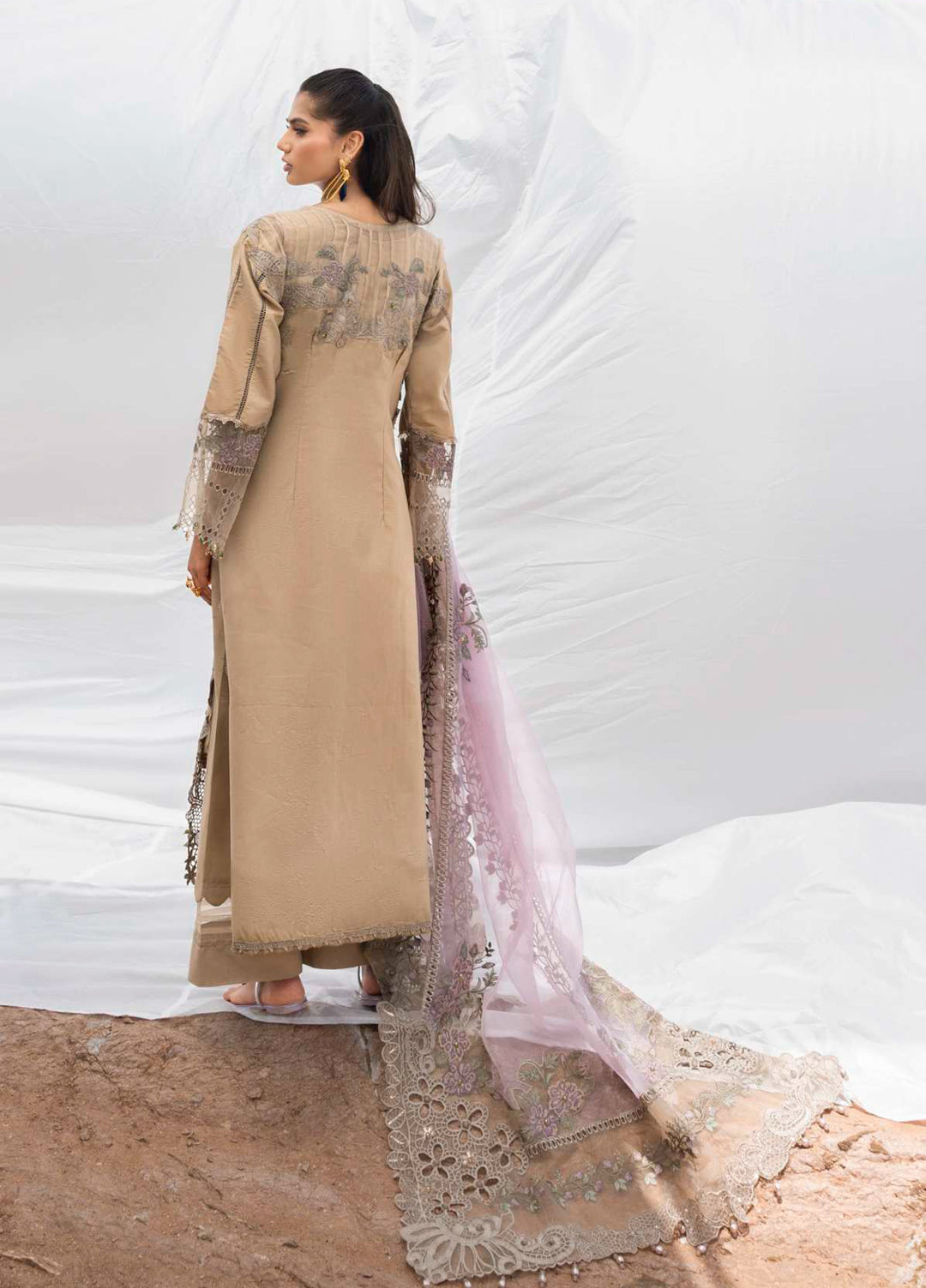 Mahiymaan by Al Zohaib Unstitched Embroidered Luxury Lawn 3 Piece Suit AZ26UM D-12 - Festive Collection