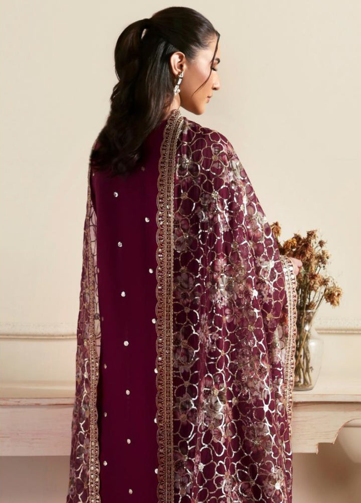 Sirayya by Zarif Unstitched Embroidered Chiffon 3 Piece Suit ZR26US ARASH 08 - Wedding Collection