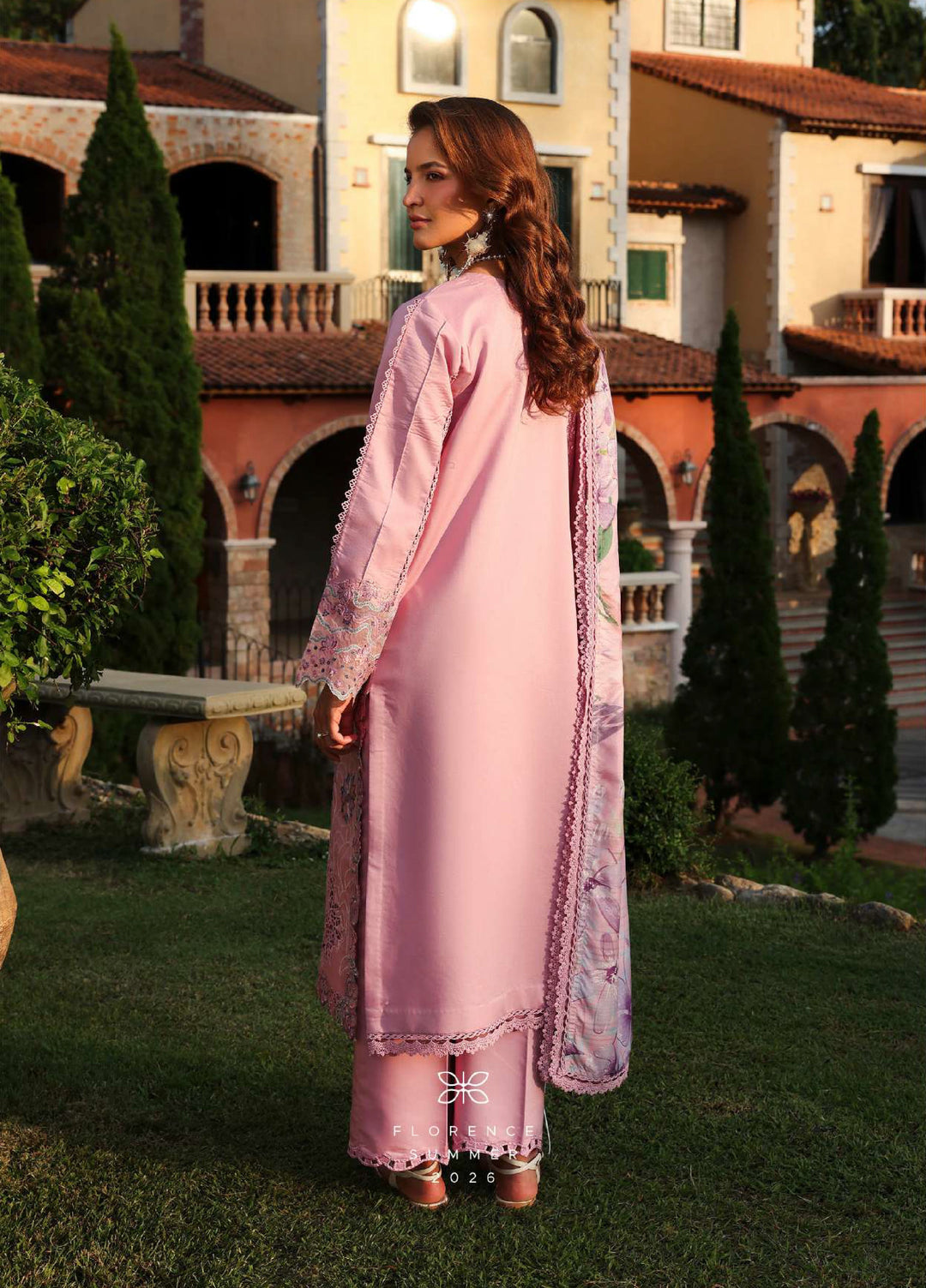 Florence by Rang Rasiya Unstitched Embroidered Lawn 3 Piece Suit RR26UFL Manha - Summer Collection