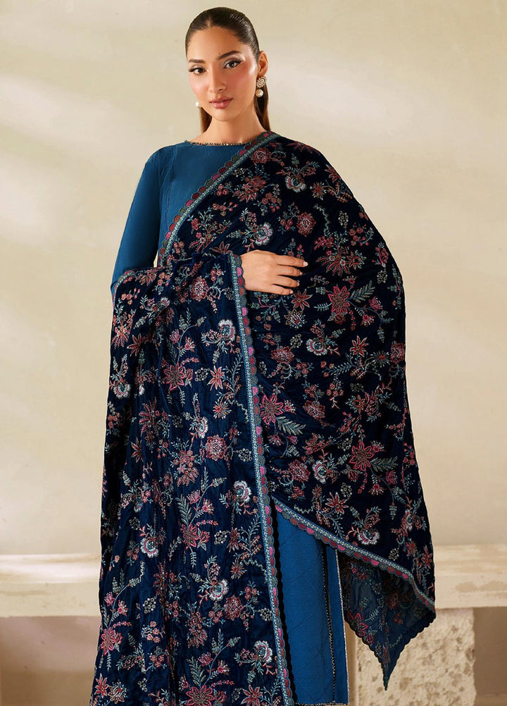 Zarif Velvet Shawls 1 Piece ZRF25VS ZRF-VS-01 - Festive Collection