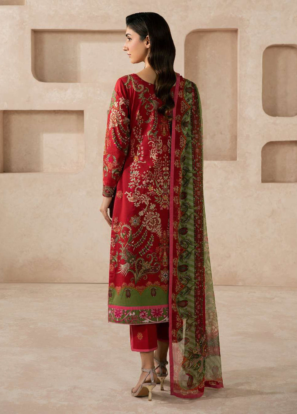 Gulaal Unstitched Embroidered Lawn 3 Piece Suit GL26ULF Nael D-1 - Festive Collection
