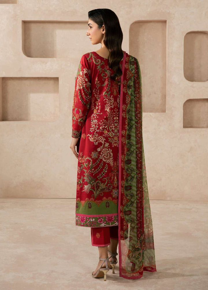 Gulaal Unstitched Embroidered Lawn 3 Piece Suit GL26ULF Nael D-1 - Festive Collection