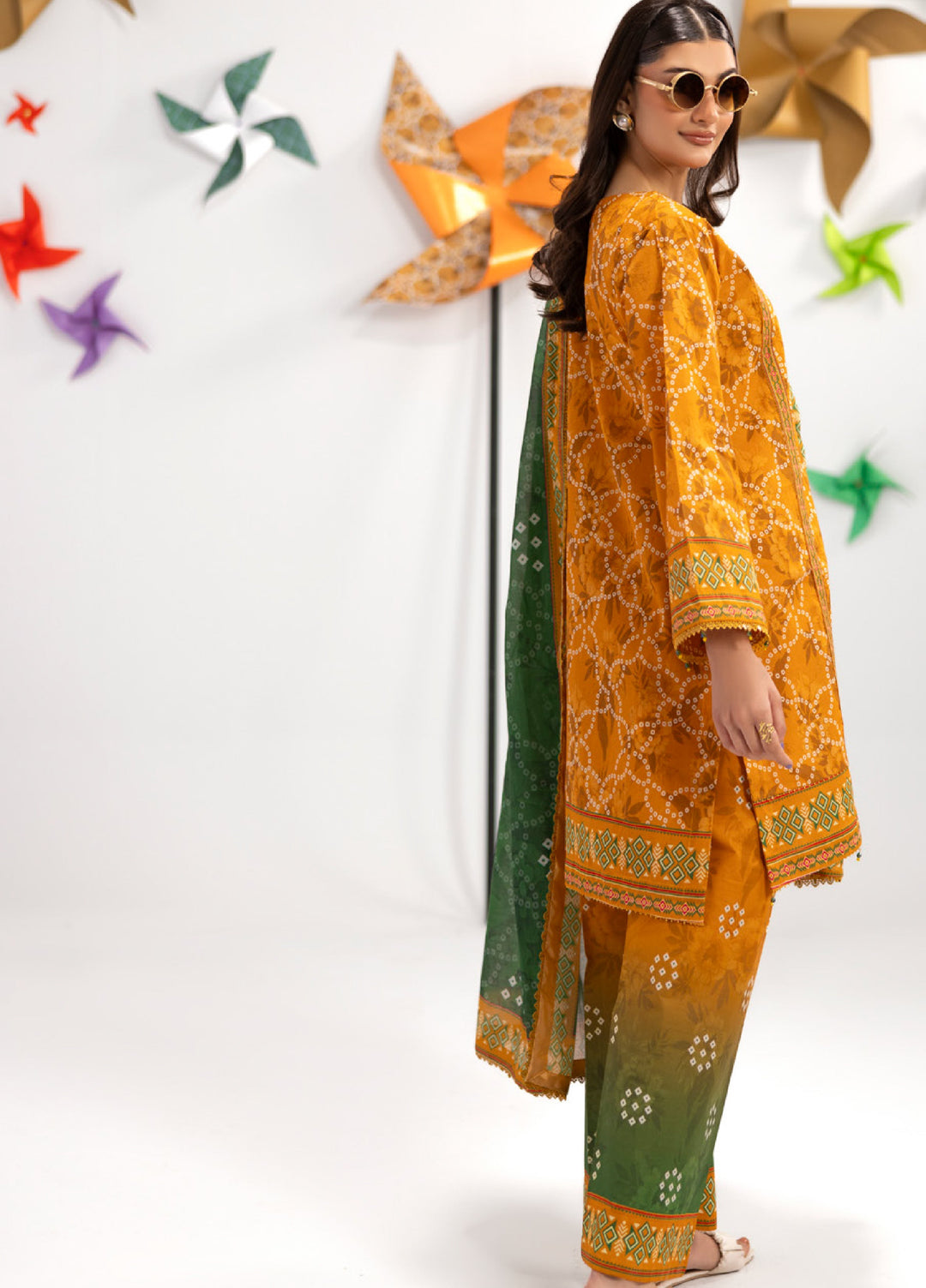 Coco Popup by Al Zohaib Unstitched Printed Lawn 3 Piece Suit AZ26UCP D-2 - Summer Collection