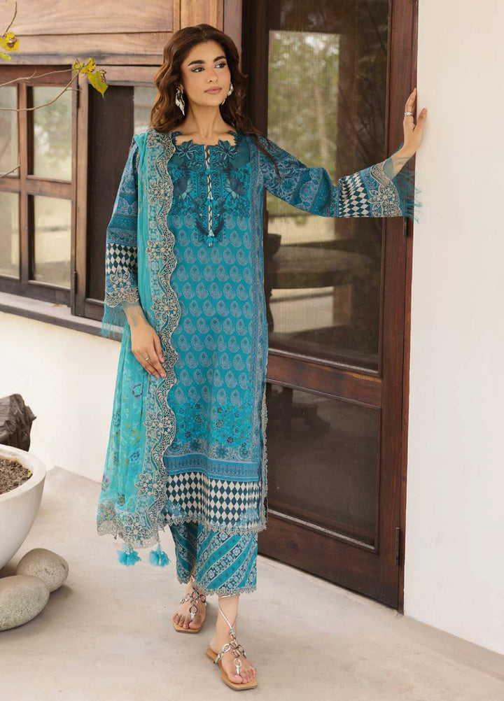 Combination by Charizma Unstitched Embroidered Lawn 3 Piece Suit CHR26UCL CC6-24 - Festive Collection