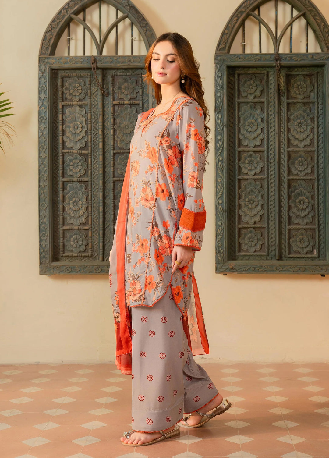 Mah e Noor Intermix by Panache 3 Piece Raw silk Zahara - Winter Collection