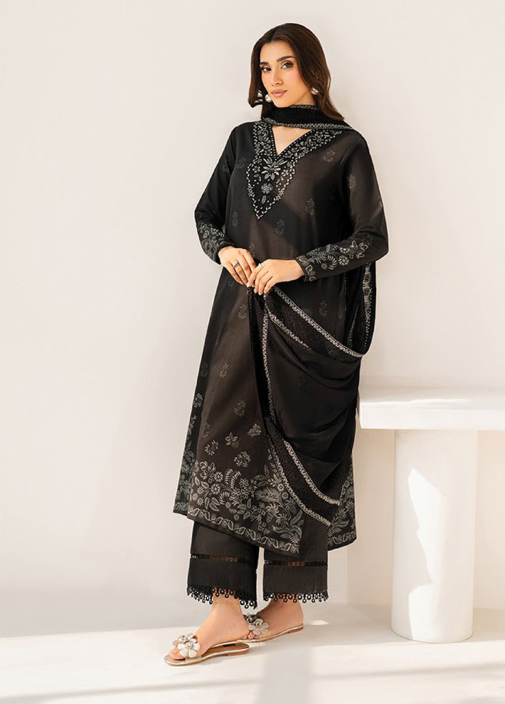 Namah by Xenia Formals Unstitched Embroidered Lawn 3 Piece Suit XF26ULN 08 - Aera - Festive Collection
