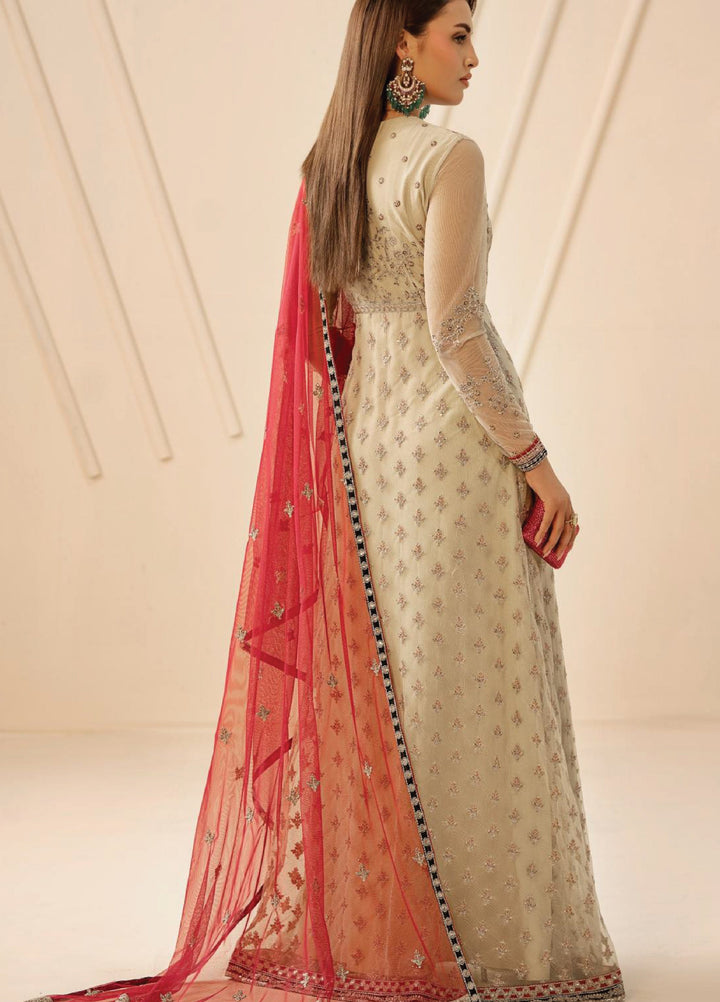Riwayat by Zarif Unstitched Embroidered Net 3 Piece Suit ZR26URN ZRF-RC-04 SANDALI - Festive Collection