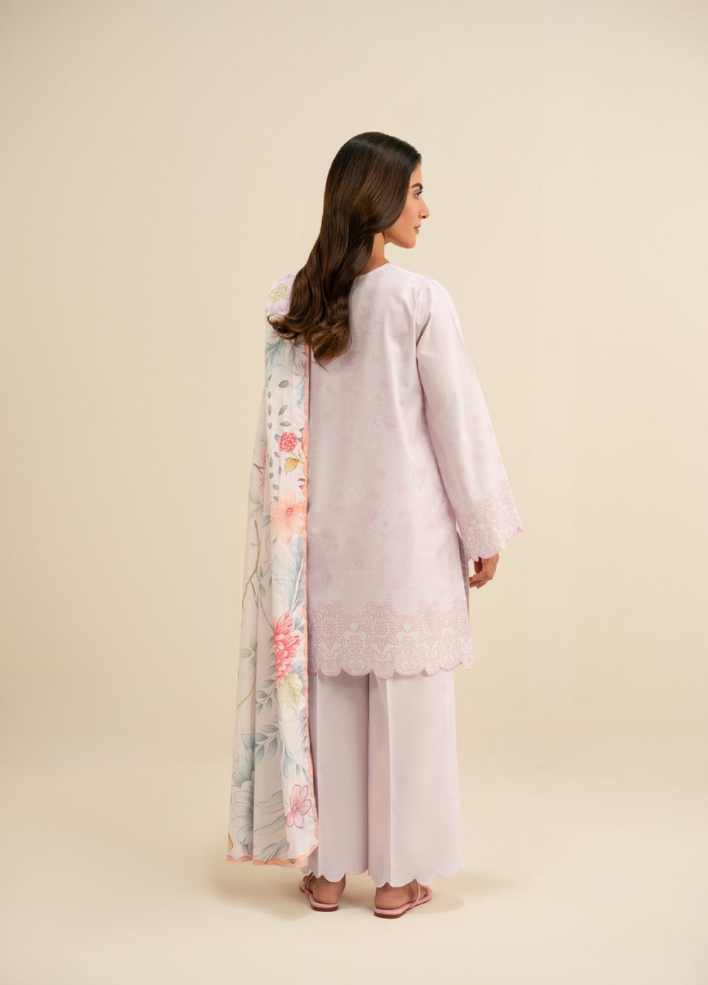 Seran Essentials Unstitched Printed Lawn 3 Piece Suit SN26UEL Liliane D-07 - Lawn Collection