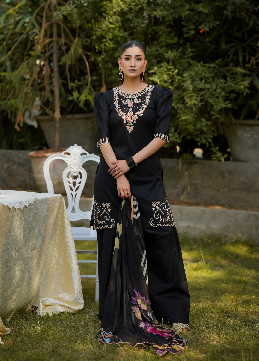 Daily Luxe by Huma Gul Unstitched Printed Lawn 3 Piece Suit ZARIAHHG-1103 - Casual Collection