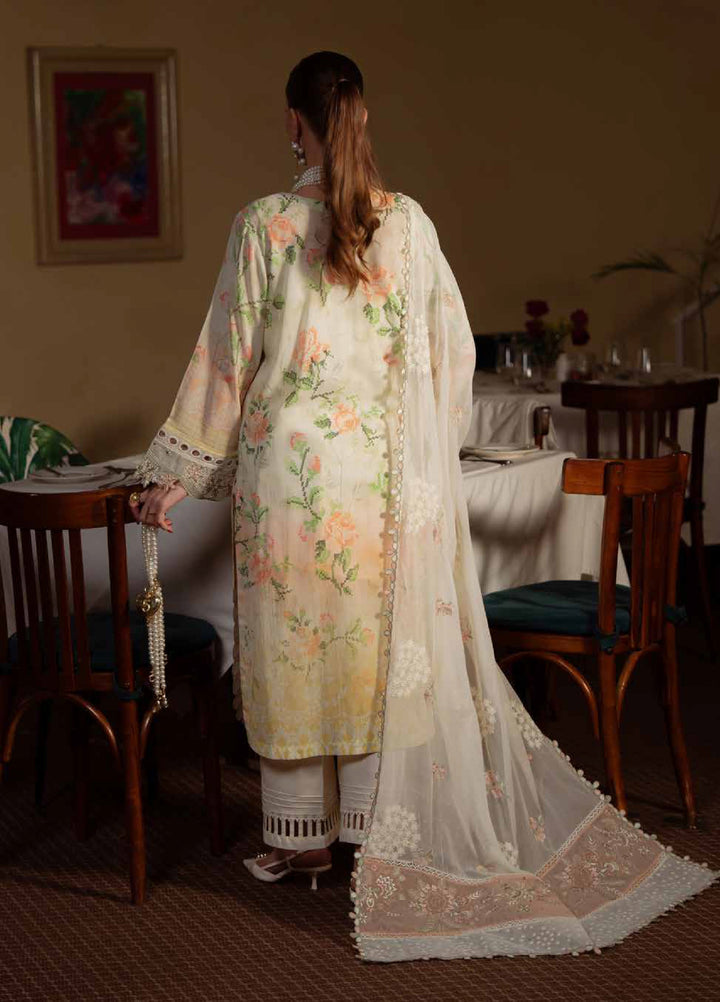 Maya by Nureh Unstitched Embroidered Swiss Lawn 3 Pcs Suit NU26UM NS-163 - Summer Collection