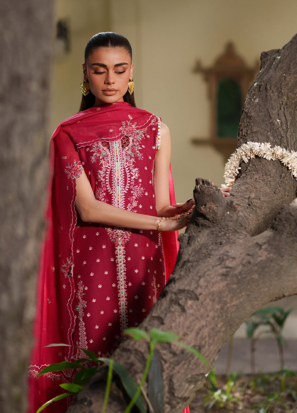 Heritage Dore by Bin Ilyas Unstitched Embroidered Lawn 3 Piece Suit BI26UHD 17-6A - Summer Collection