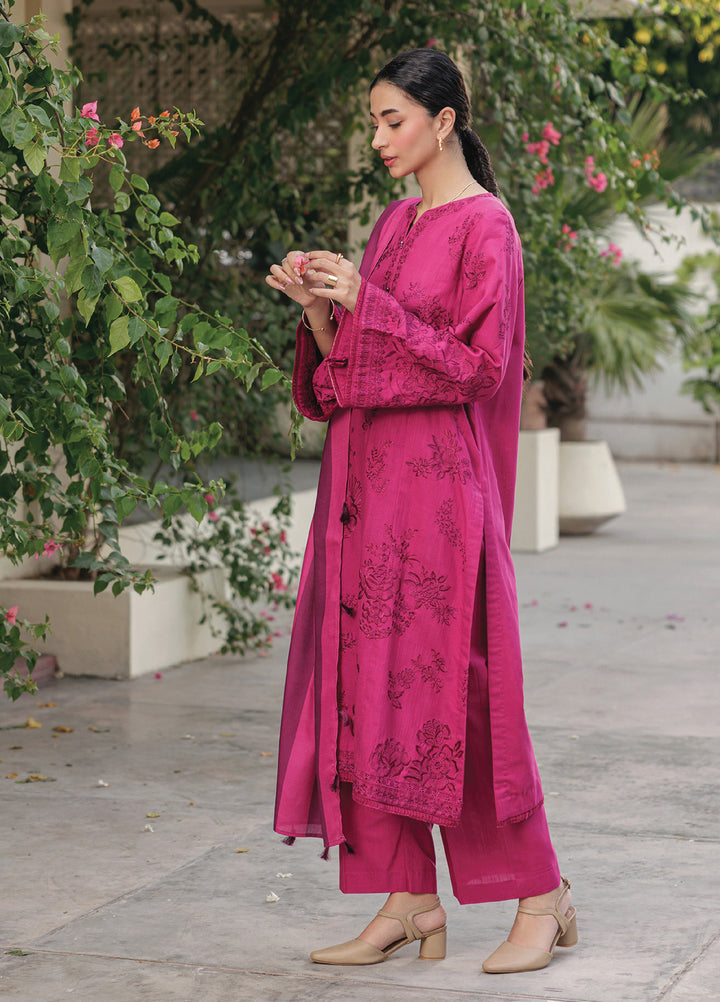 Xenia Unstitched Slub Khaddar Unstitched Embroidered Suits 3 Piece XE25SK D-01 Dureyba - Winter Collection