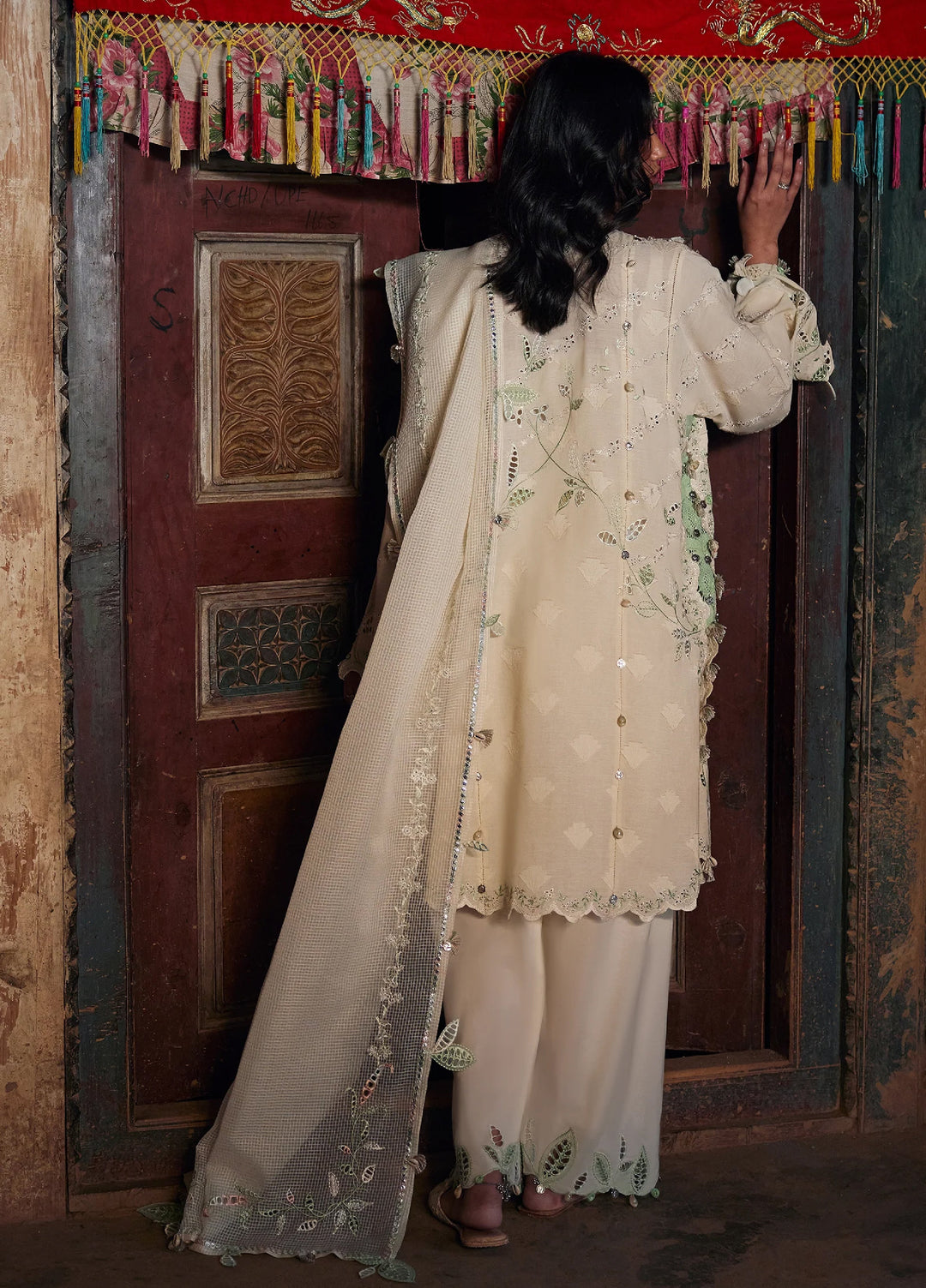 Meili by Zaha Unstitched Embroidered Lawn 3 Piece Suit ZK26UML ZL26-05A - Festive Collection