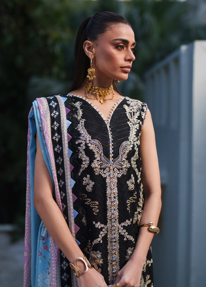 Heritage Dore by Bin Ilyas Unstitched Embroidered Lawn 3 Piece Suit BI26UHD 17-1B - Summer Collection