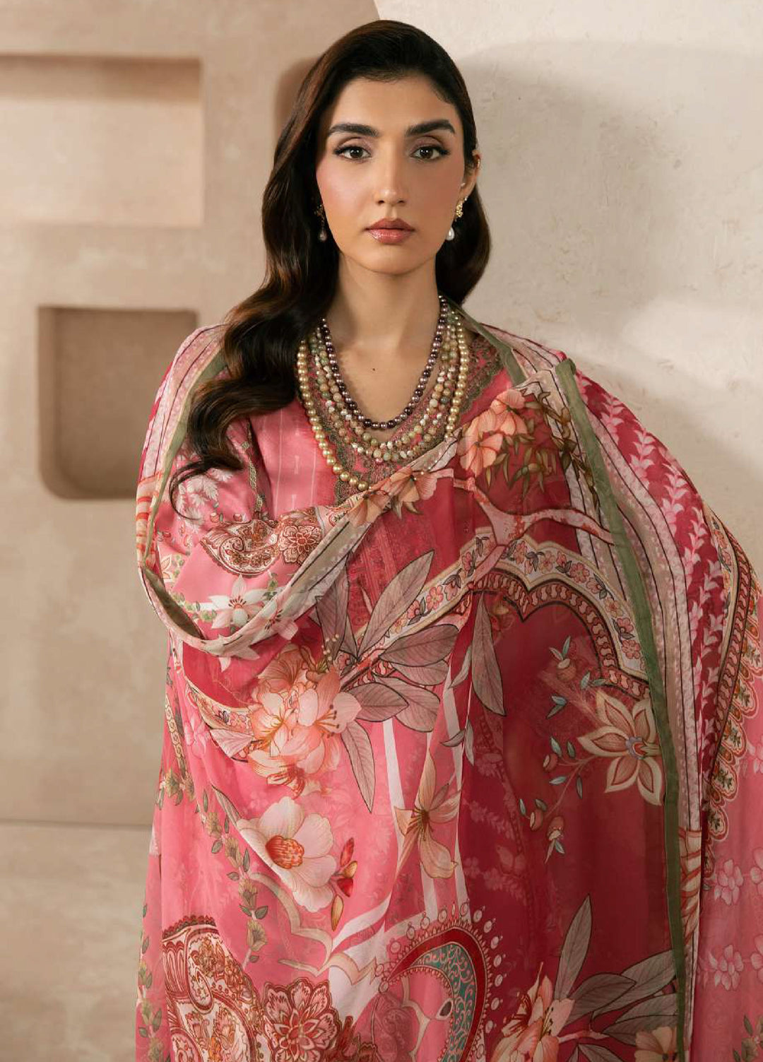 Gulaal Unstitched Embroidered Lawn 3 Piece Suit GL26ULF Floren D-2 - Festive Collection