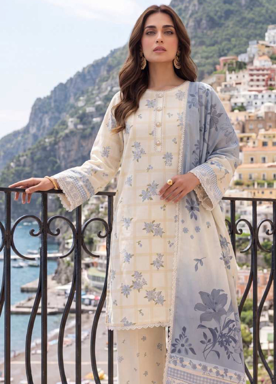 Coco Cords by Al Zohaib Unstitched Printed Lawn 3 Piece Suit AZ26UCL-4 - Casual Collection