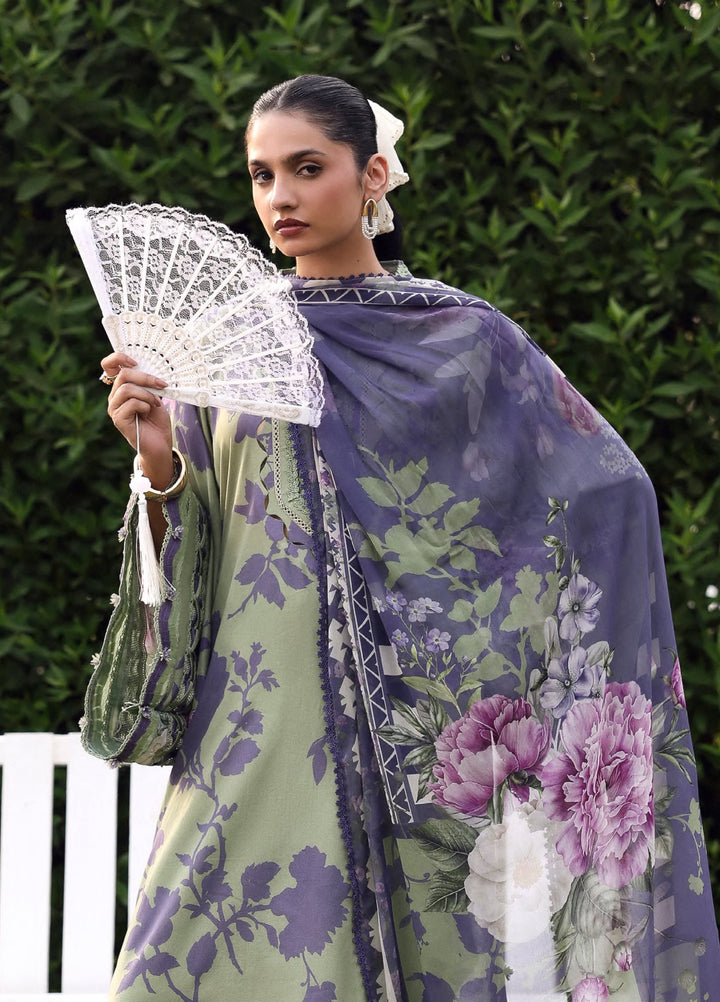 Belladore by Elaf Premium Unstitched Printed Lawn 3 Piece Suit EL26ULB Vienna EPA-4B - Summer Collection