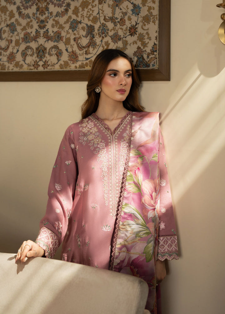 Neeshay Winter Reverie Unstitched Karandi Embroidered Suits 3 Piece NSH25WR Peonette - Winter Collection