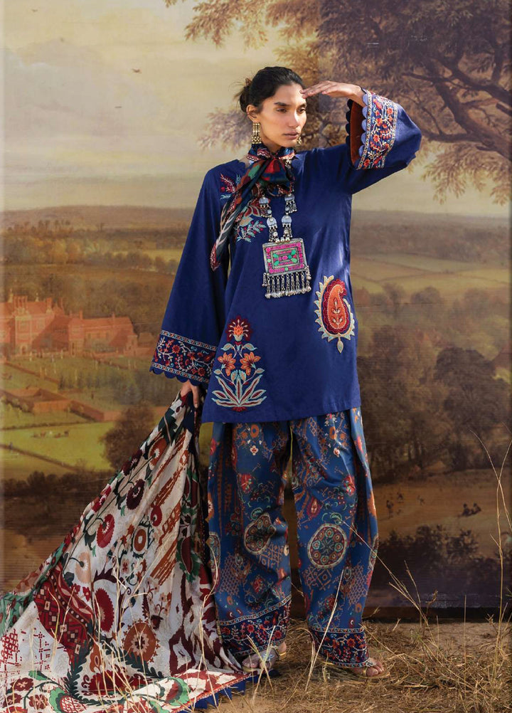Zainab Chottani Unstitched Embroidered Luxury Lawn 3 Piece Suit ZC26ULZ D-6 ELARA - Summer Collection