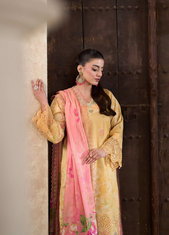 Applique Kari by Al Zohaib Unstitched Embroidered Lawn 3 Piece Suit AZ26AVI D-03 - Summer Collection