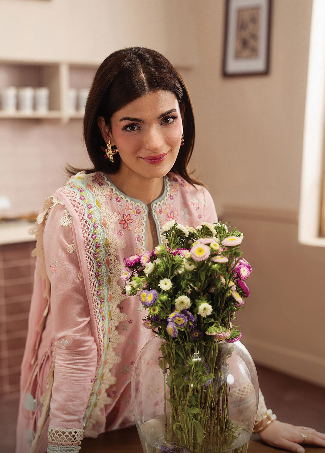 Brewed by Ayzel Unstitched Embroidered Paper Cotton 3 Piece Suit AAF26UBL Caramelia ZWU-0141-3PO - Festive Collection