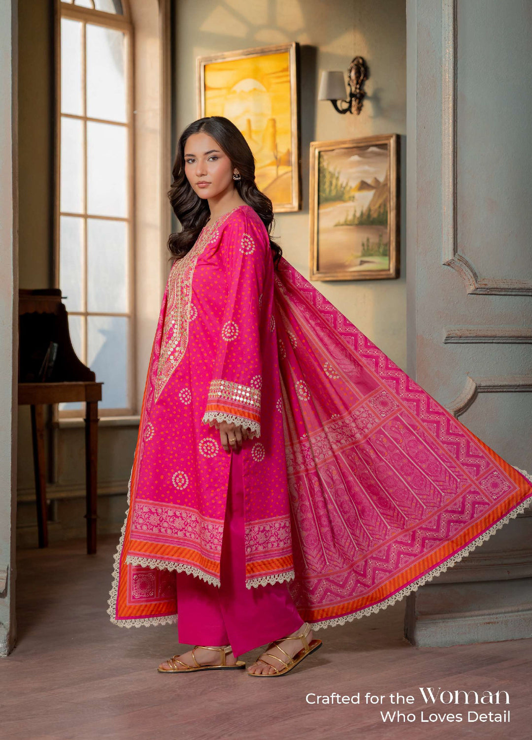 Zellbury Unstitched Printed Lawn 3 Piece Suit ZB26UC WUS26E30502 - Casual Collection