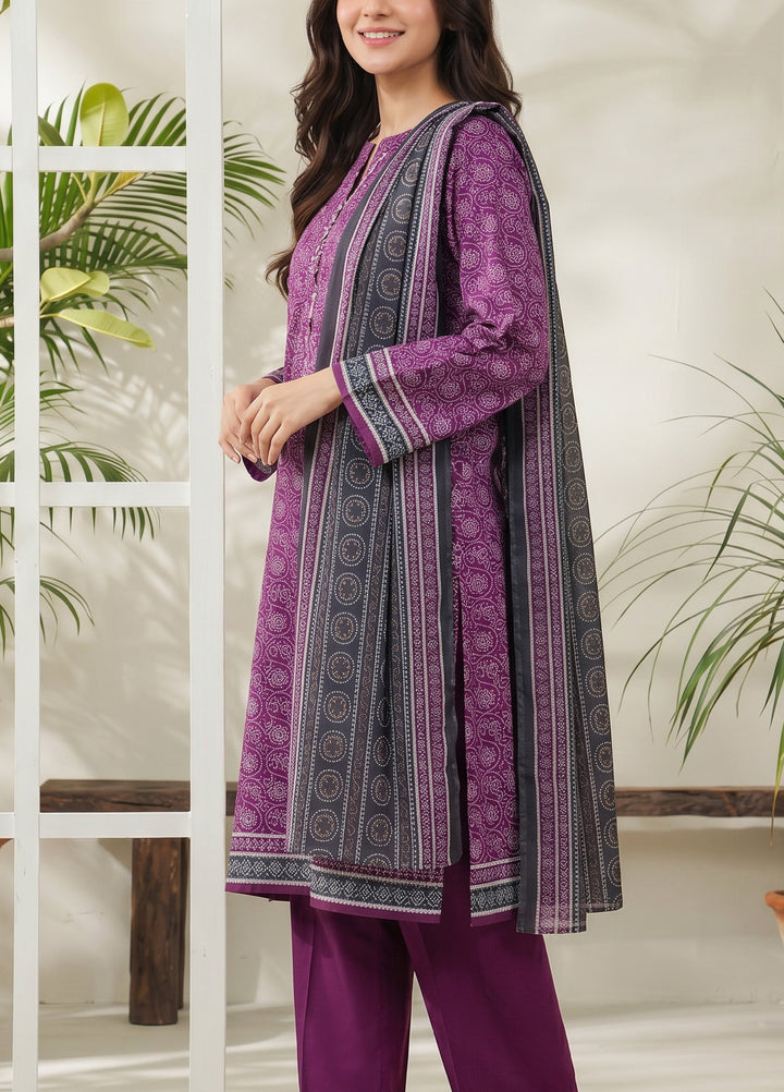 Daman by VS Textiles Unstitched Printed Lawn 3 Piece Suit VS26UDL D-01 885 - Casual Collection