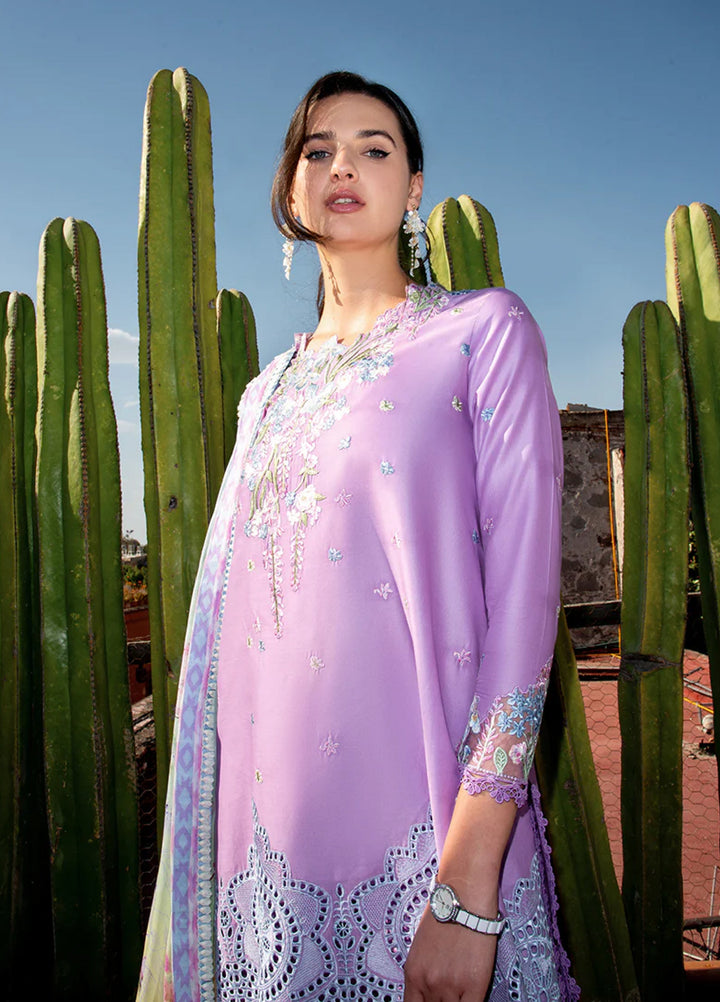 Hemline Odyssey by Mushq Unstitched Embroidered Lawn 3 Piece Suit MU26UHO HUNSS250403 AILYN - Summer Collection