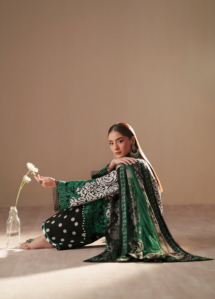 JoJo by Bin Ilyas Unstitched Embroidered Lawn 3 Piece Suit BI26UJJ D-85A - Summer Collection