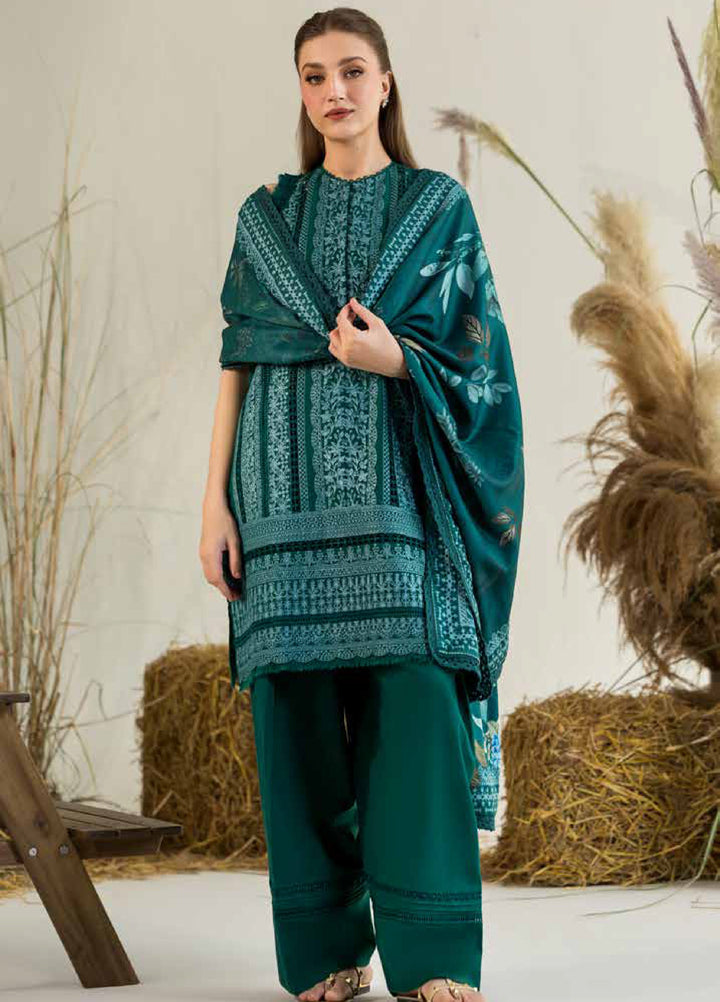 Sobia Nazir Winter Embroidered Khaddar Suits 3 Piece SN25WU D-04 A - Winter Collection