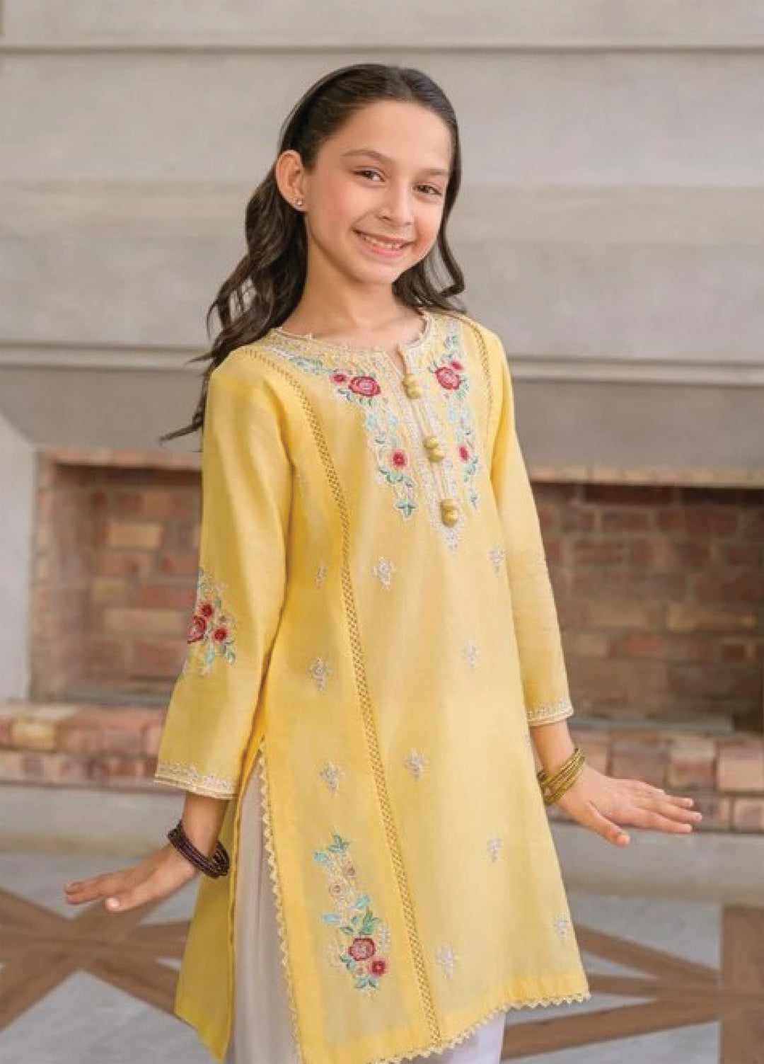 Fresh Birds Kids RTW Embroidered Lawn 2 Piece Suit Gulnar-FB-09 - Casual Collection