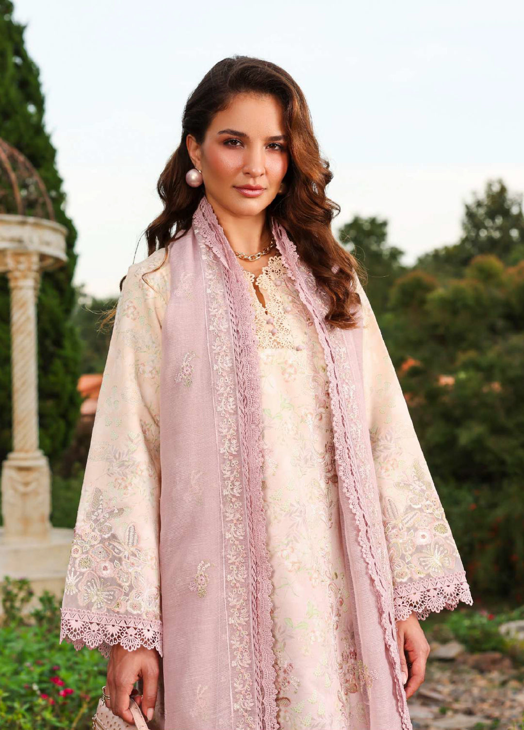 Florence by Rang Rasiya Unstitched Embroidered Lawn 3 Piece Suit RR26UFL Haneen - Summer Collection