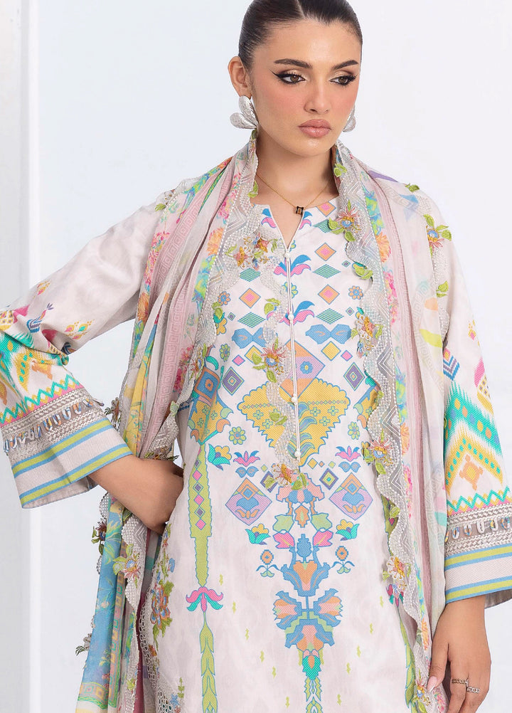 Rang e Bahar by Charizma Unstitched Embroidered Lawn 3 Piece Suit CHR26ULR CRB6-21 - Summer Collection