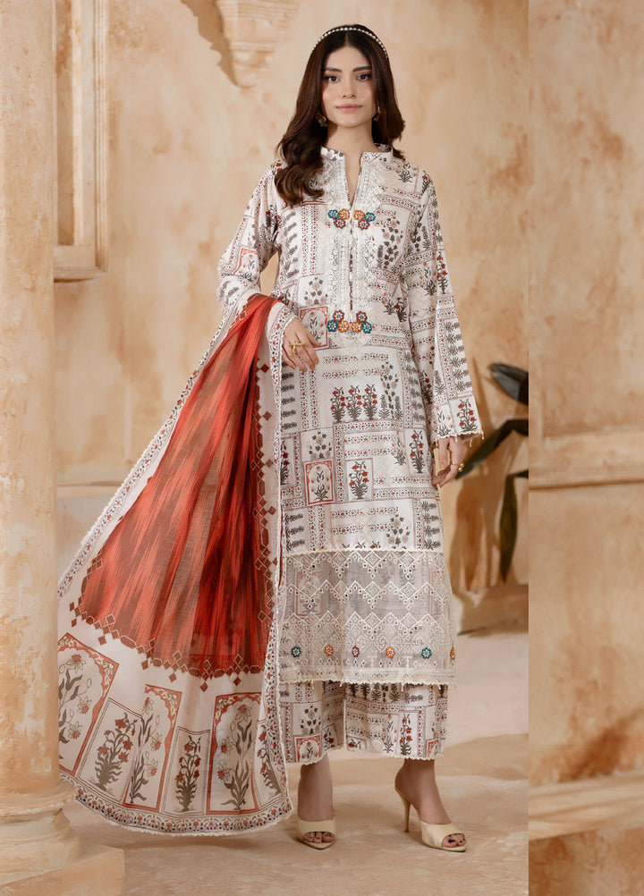 Salina by Regalia Textiles Unstitched Embroidered Lawn 3 Piece Suit RG26USVII D-10 - Summer Collection