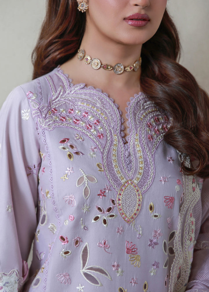 Saagar by Aabyaan Unstitched Embroidered Luxury Lawn 3 Piece Suit ABY26USL AL-1 Rania - Festive Collection