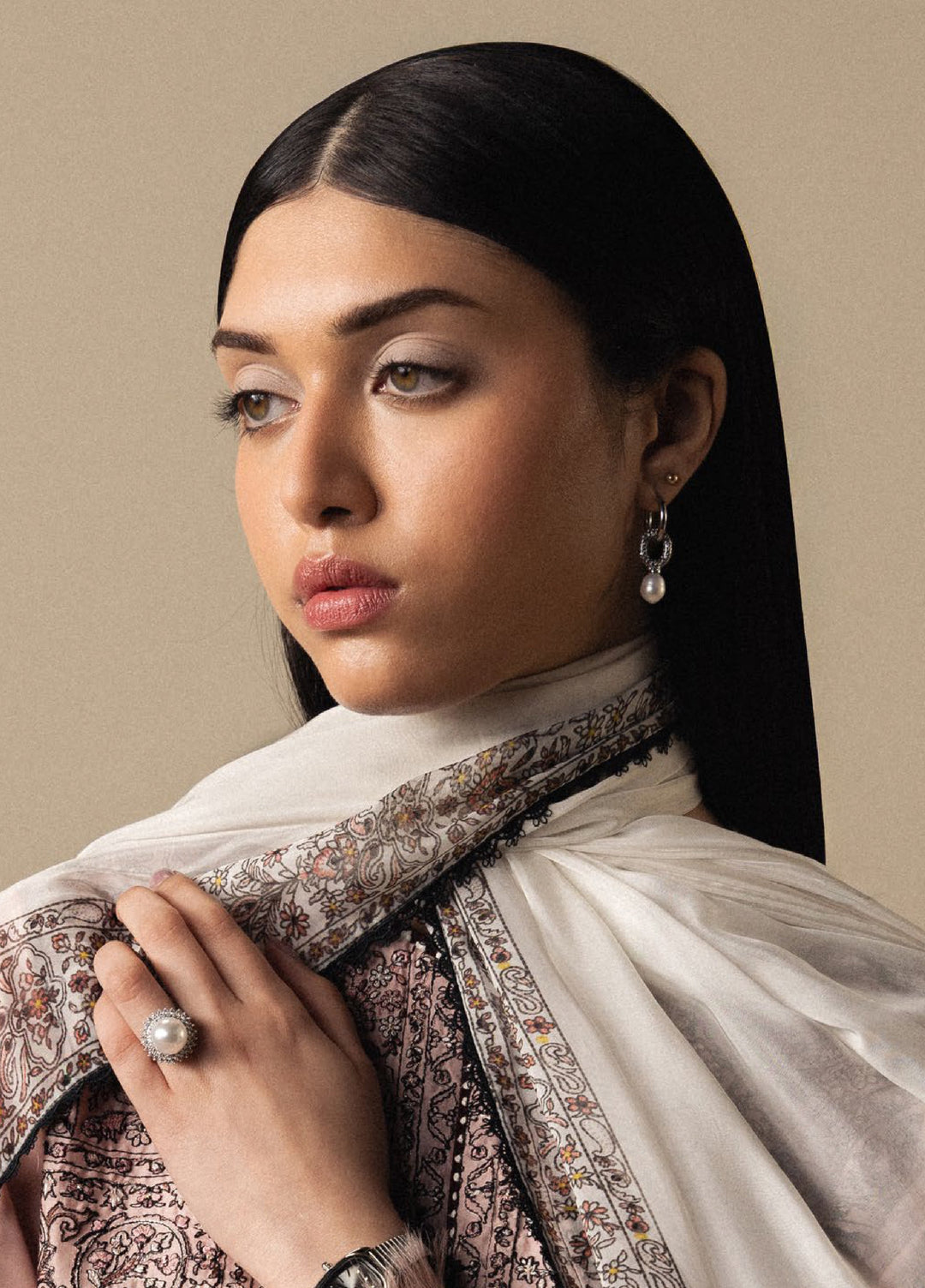 Satori by Zara Shahjahan Unstitched Embroidered Lawn 3 Piece Suit ZS26USL D-11 AKAHANA - Summer Collection