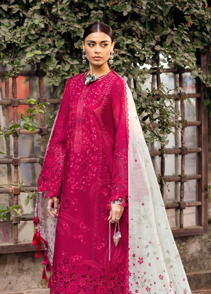 Shahkaar by Jazmin Unstitched Embroidered Lawn 3 Piece Suit JZ26USE SL26-D04 - Eid Collection