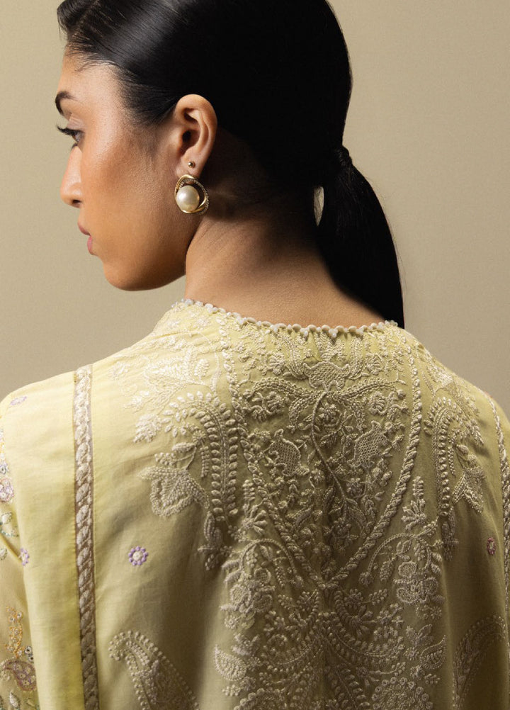 Satori by Zara Shahjahan Unstitched Embroidered Lawn 3 Piece Suit ZS26USL D-3 HINATA - Summer Collection