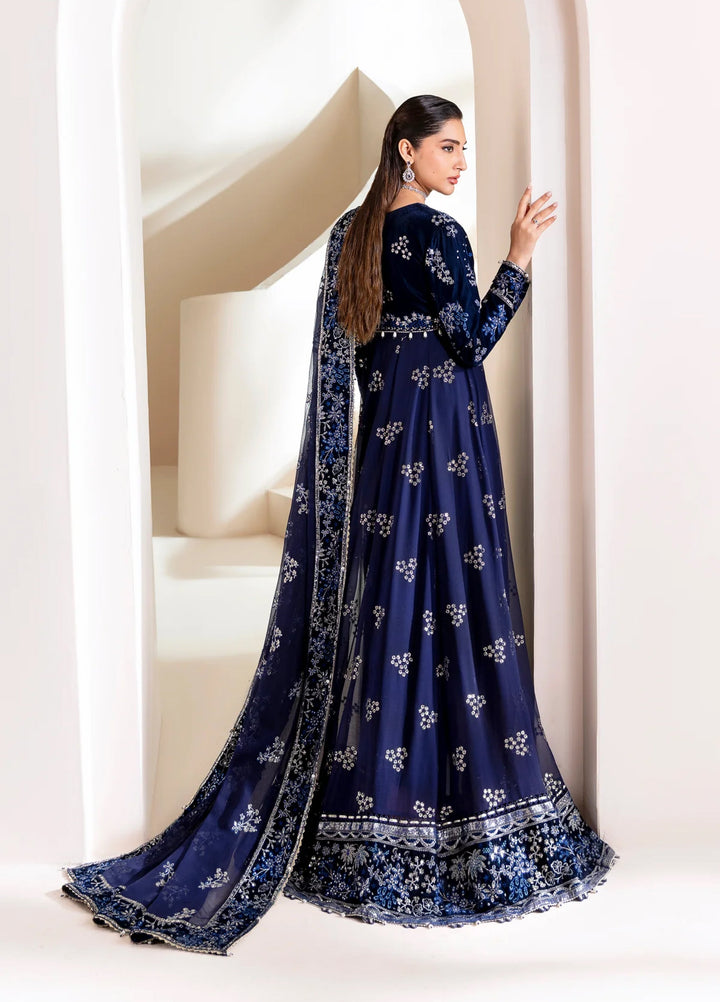 Xenia Formal Luxury Unstitched Embroidered Chiffon Suits 3 Piece XE25FL XF-1067 Maklina - Formals Collection