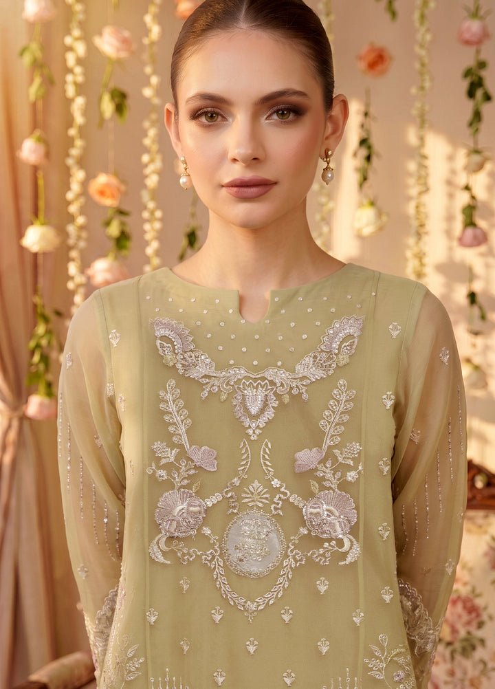 Anaya Noor by Zebtan Unstitched Embroidered Chiffon 3 Piece Suit ZB26UAC AN 10 - Festive Collection
