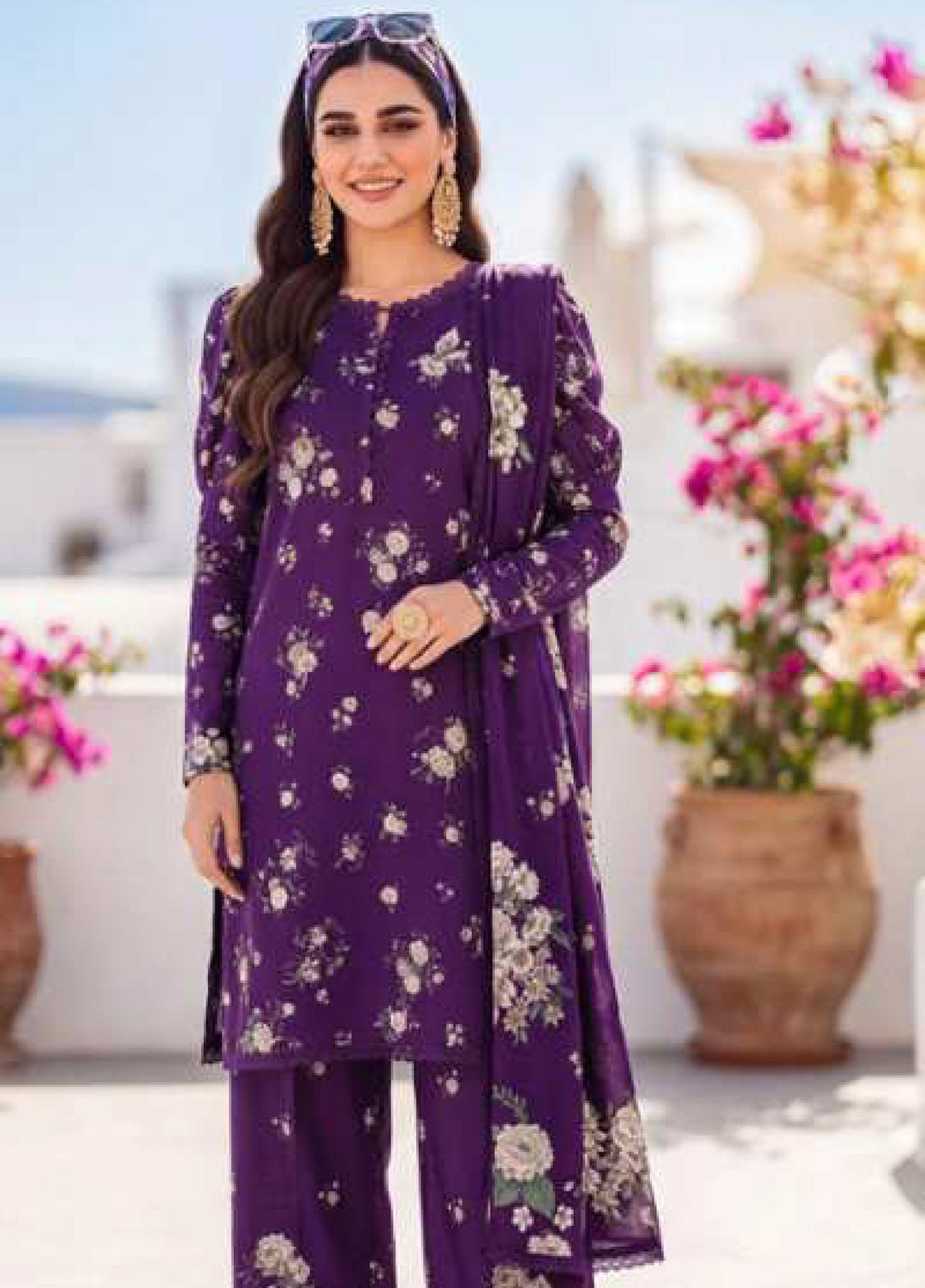 Coco Cords by Al Zohaib Unstitched Printed Lawn 3 Piece Suit AZ26UCL-1 - Casual Collection