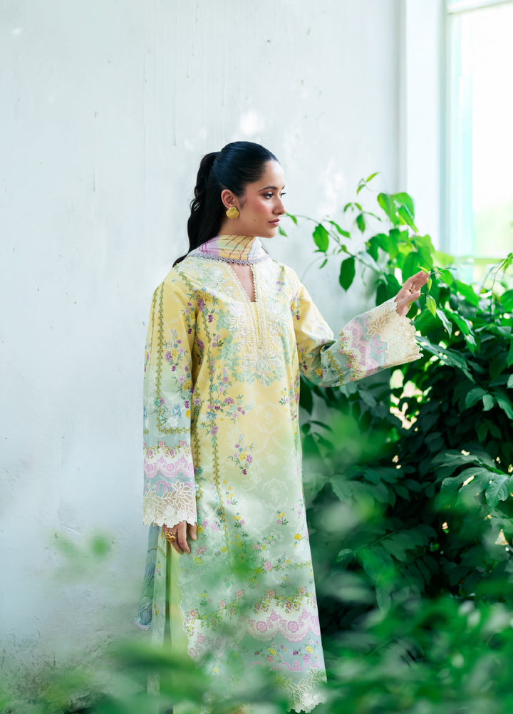 Summer Lines by Neeshay Unstitched Printed and Embroidered Lawn 3 Piece Suit NSH26ULS Virella - Eid Collection