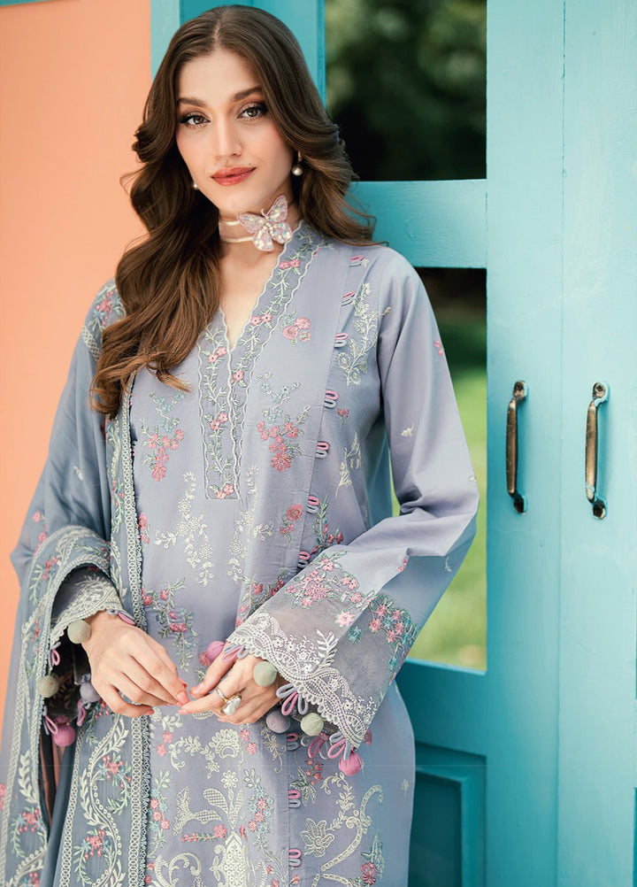 Florent Unstitched Embroidered Lawn 3 Piece Suit FL26ULE FEF-4B - Eid Collection