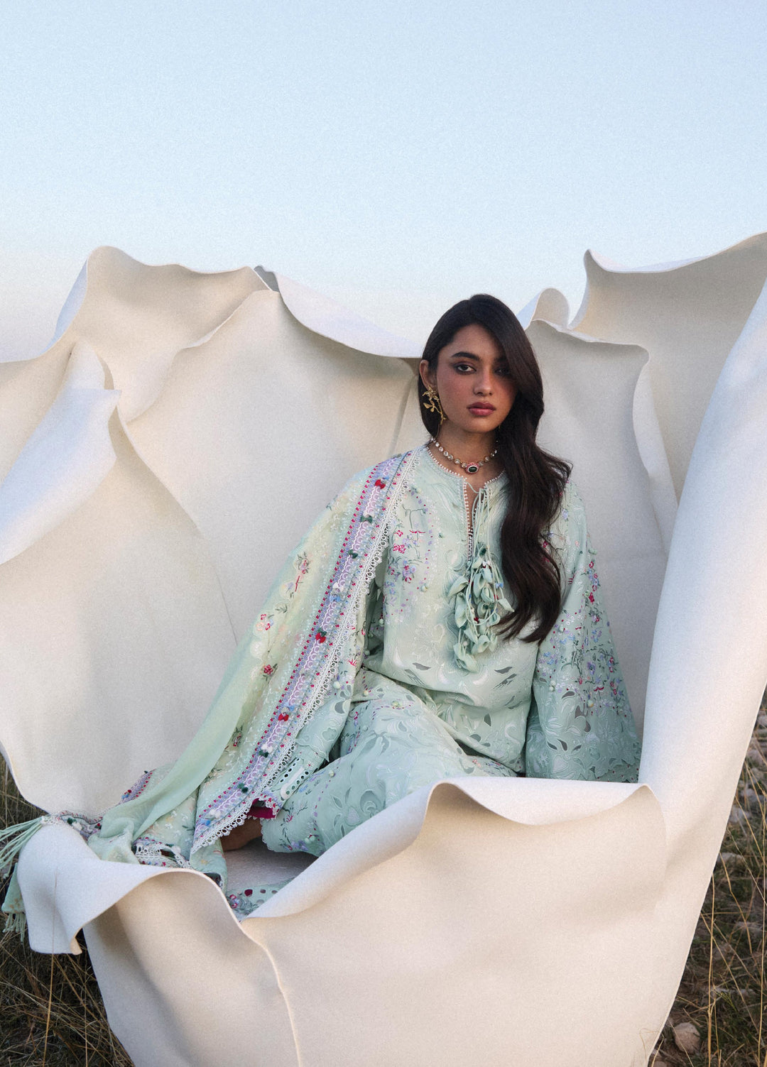Suffuse Unstitched Embroidered Lawn 3 Piece Suit SSY26ULE Seroli - Eid Collection