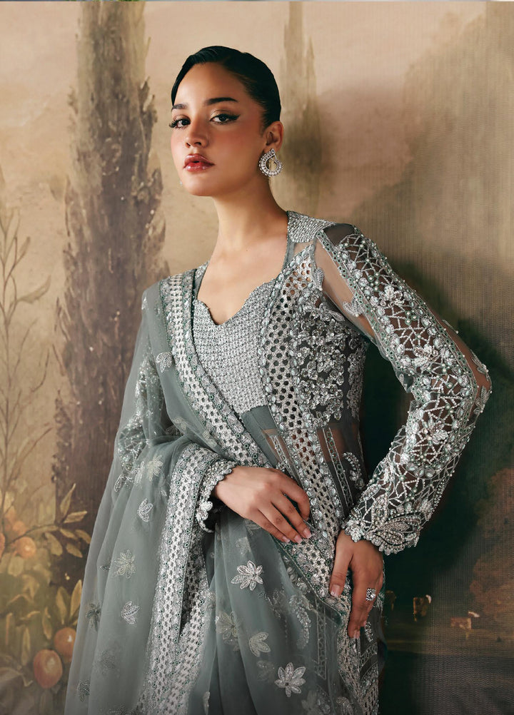 La Fuchsia by Afrozeh Unstitched Hand work Organza 3 Piece Suit AF26ULF Crescent FWU-0079 - Festive Collection
