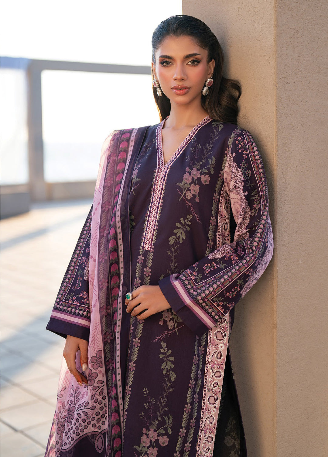 Namah by Xenia Formals Unstitched Embroidered Lawn 3 Piece Suit XF26ULN 06 - DELDAR - Festive Collection