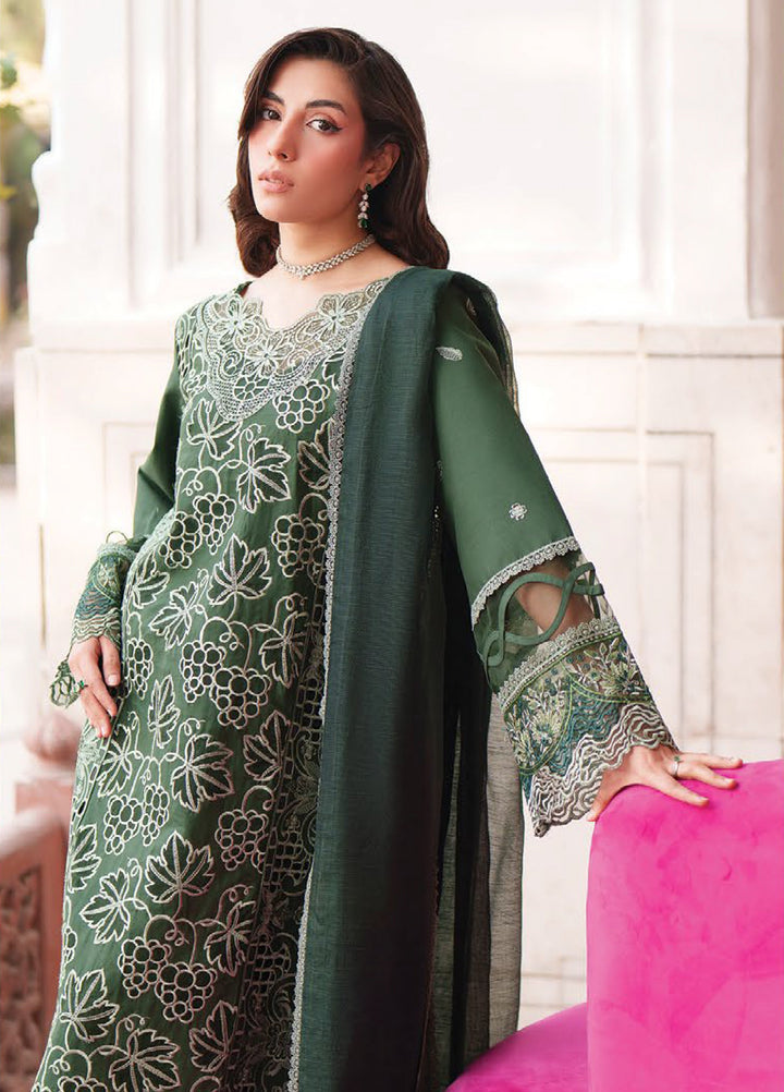 Nilofer by Mahnur Unstitched Embroidered Luxury Lawn 3 Piece Suit MN26ULN N-9 - Summer Collection